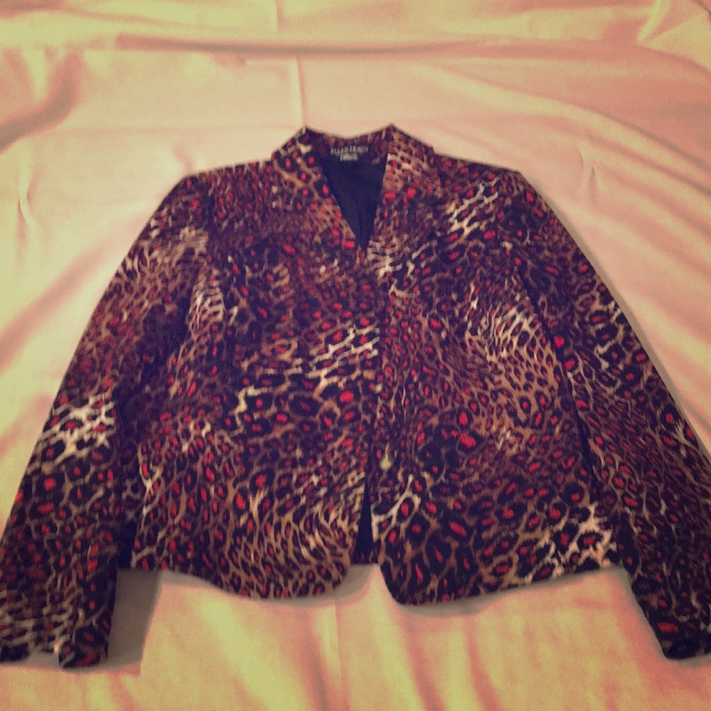 Ellen Tracy Animal Print Jacket